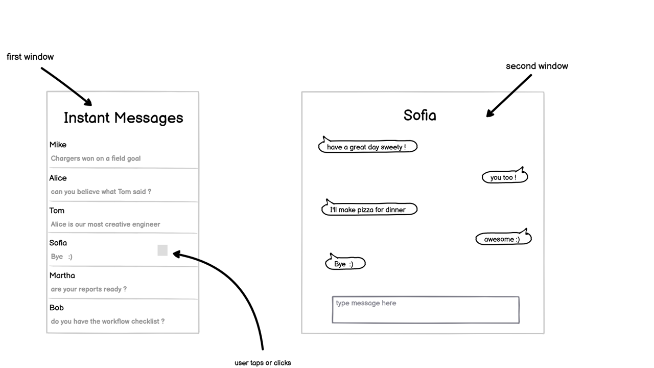 illustration related to instant messaging patent U.S. 9921729